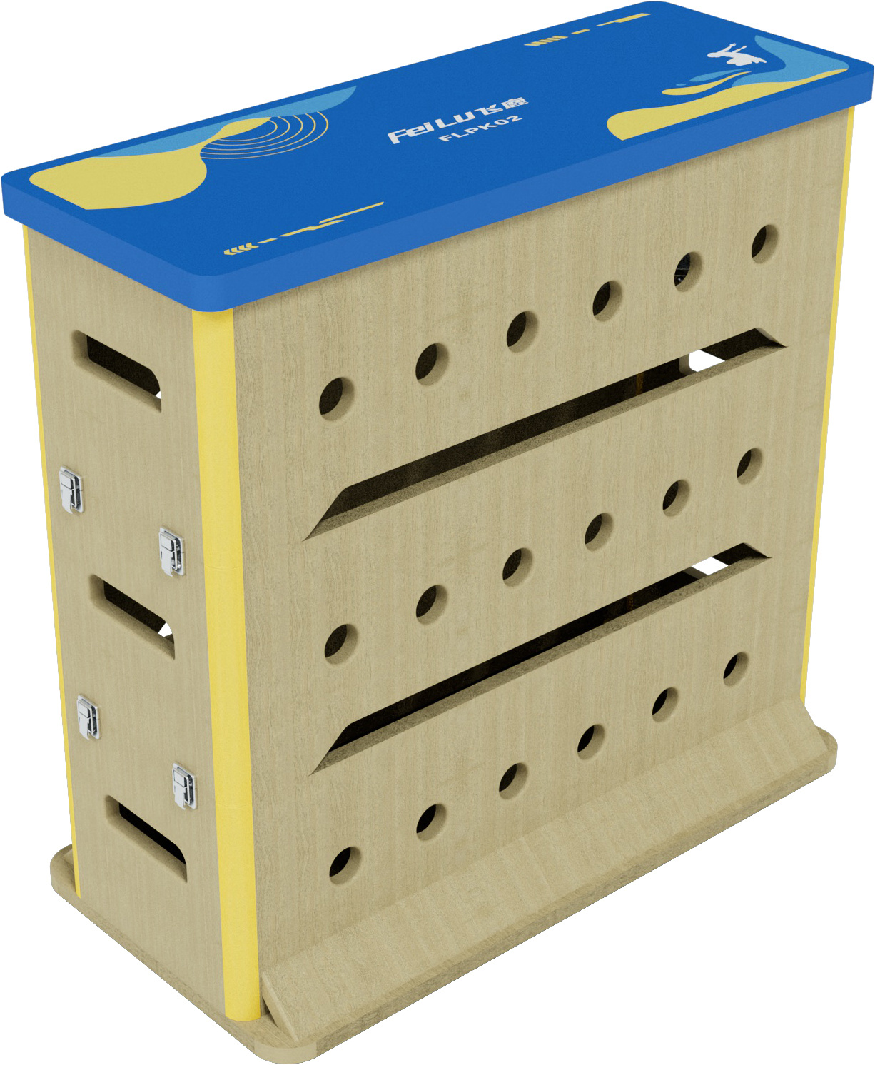 三层跑酷堆叠箱